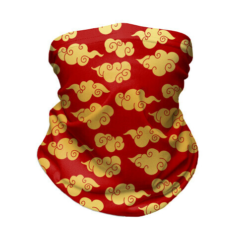 Oriental Clouds Pattern Neck Gaiter