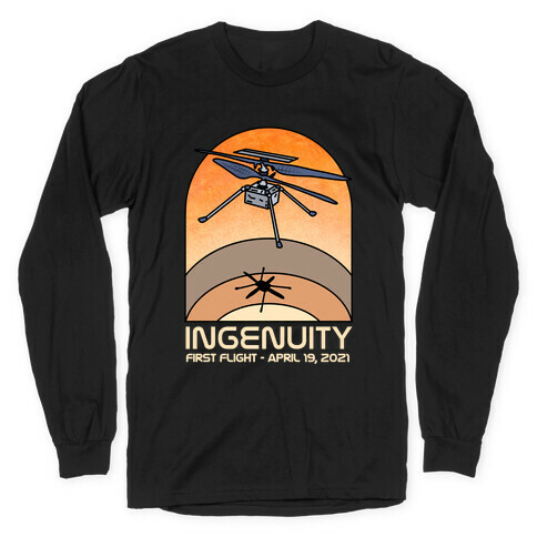 Ingenuity First Flight Date Long Sleeve T-Shirt