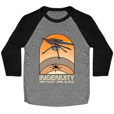 Ingenuity First Flight Date Baseball Tee