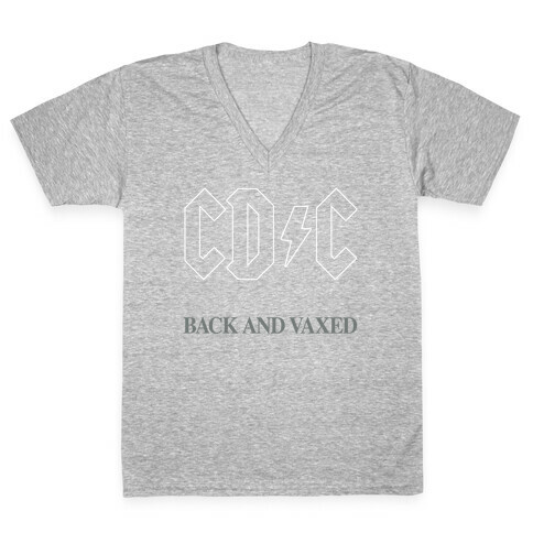 Back and Vaxed V-Neck Tee Shirt