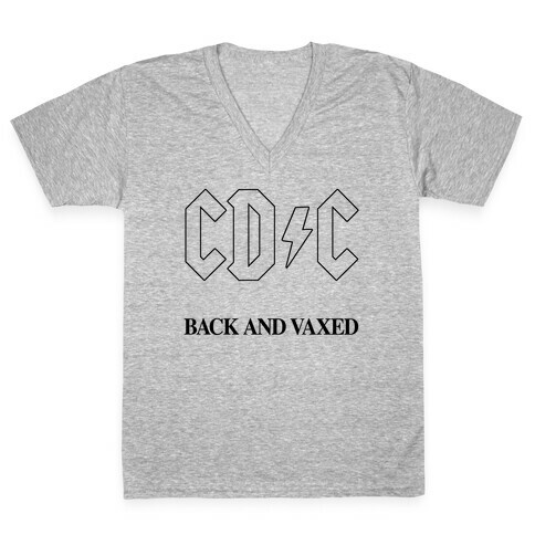 Back and Vaxed V-Neck Tee Shirt