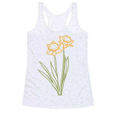 Simple Daffodils Racerback Tank Top