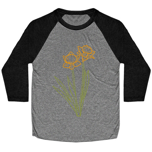 Simple Daffodils Baseball Tee