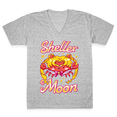 Sheller Moon V-Neck Tee Shirt