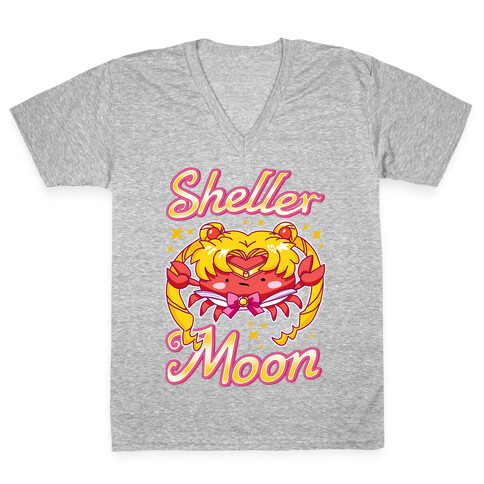 Sheller Moon V-Neck Tee Shirt