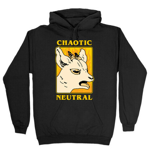 Chaotic Neutral Goat Hooded Sweatshirt
