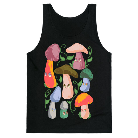 Kawaii Cottage Mushrooms Tank Top