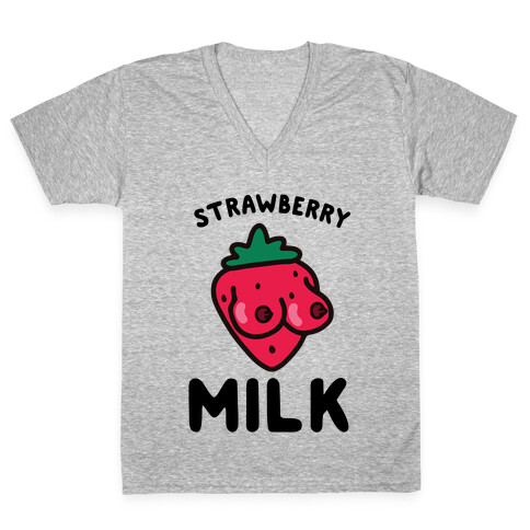 Strawberry Milk V-Neck Tee Shirt