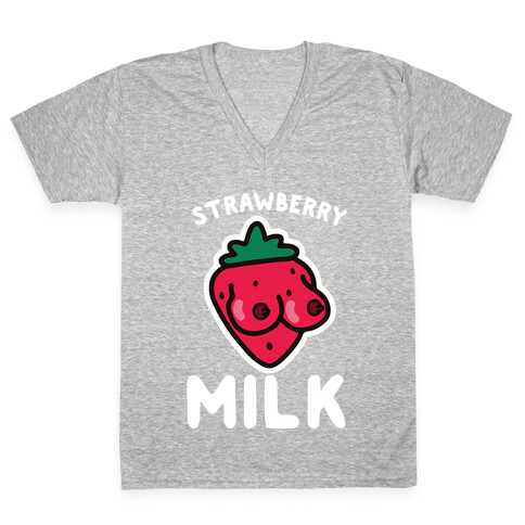 Strawberry Milk V-Neck Tee Shirt