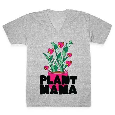 Plant Mama V-Neck Tee Shirt