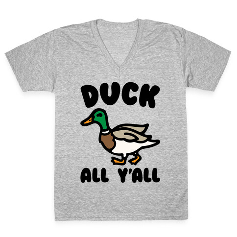 Duck All Y'all V-Neck Tee Shirt