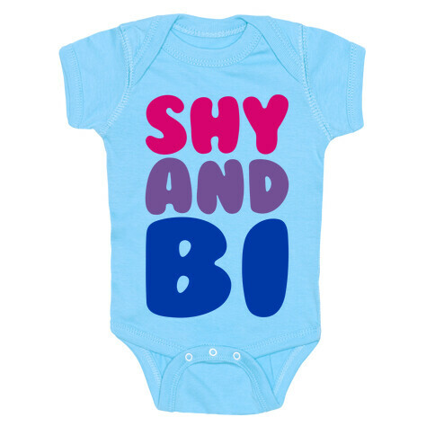 Shy And Bi White Print Baby One-Piece