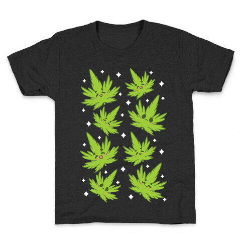 Kawaii Weed Leaves Kids T-Shirt