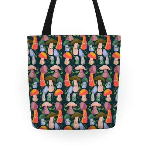 Kawaii Cottage Mushrooms Tote