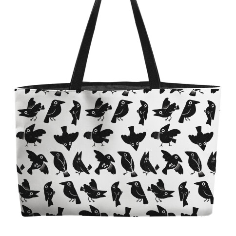 Cute Crow Pattern Weekender Tote