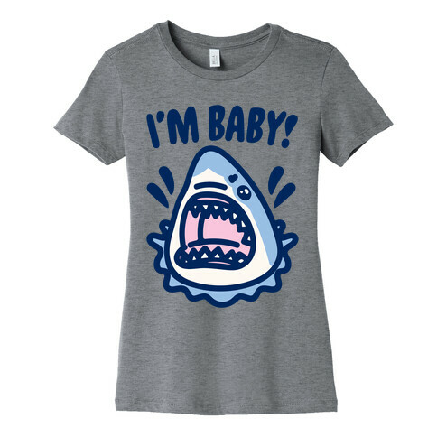 I'm Baby Shark White Print Womens T-Shirt