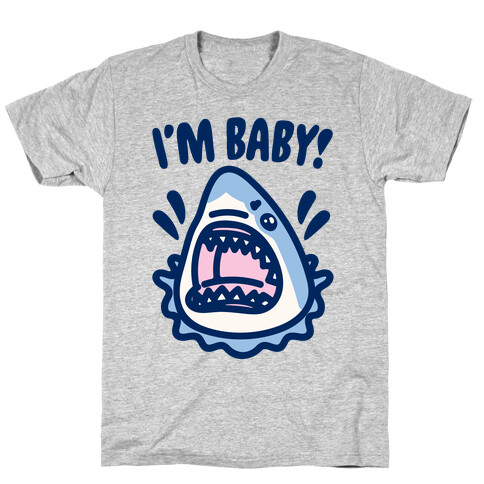 I'm Baby Shark White Print T-Shirt