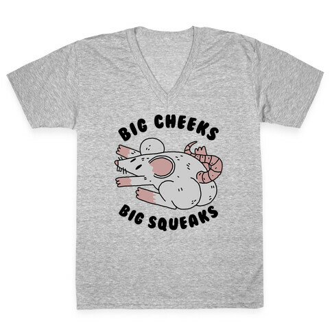 Big Cheeks Big Squeaks V-Neck Tee Shirt
