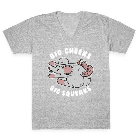 Big Cheeks Big Squeaks V-Neck Tee Shirt