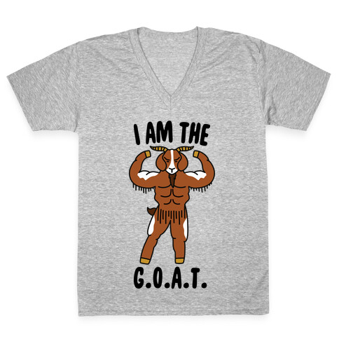 I Am The G.O.A.T. V-Neck Tee Shirt
