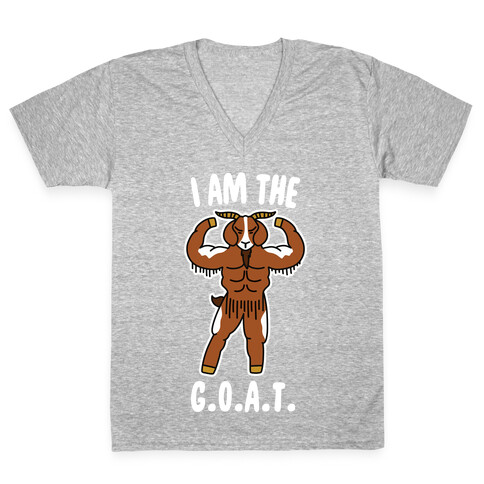 I Am The G.O.A.T. V-Neck Tee Shirt