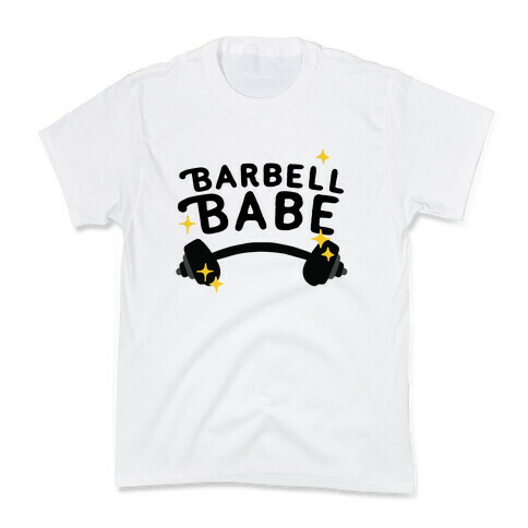 Barbell Babe Kids T-Shirt