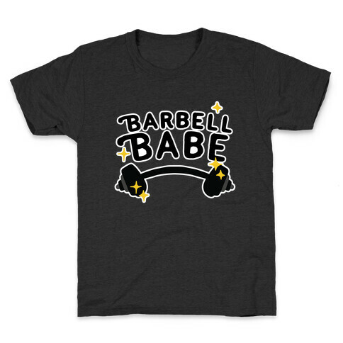 Barbell Babe Kids T-Shirt