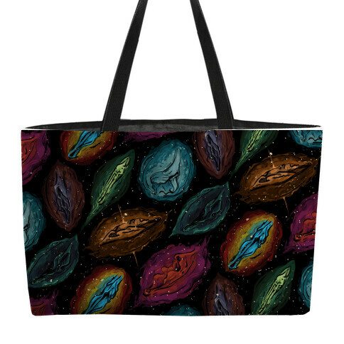 Cosmic Vulva Pattern Weekender Tote