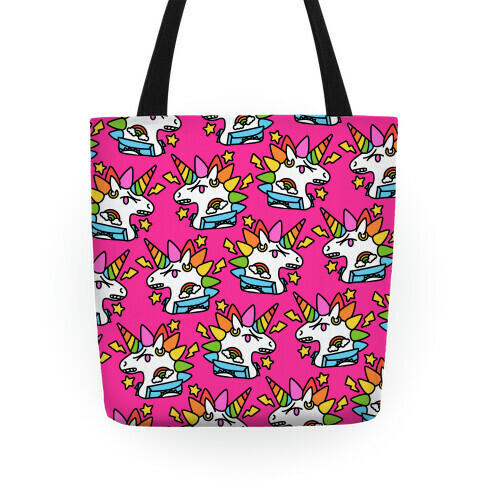 Punk Unicorn Pattern Tote