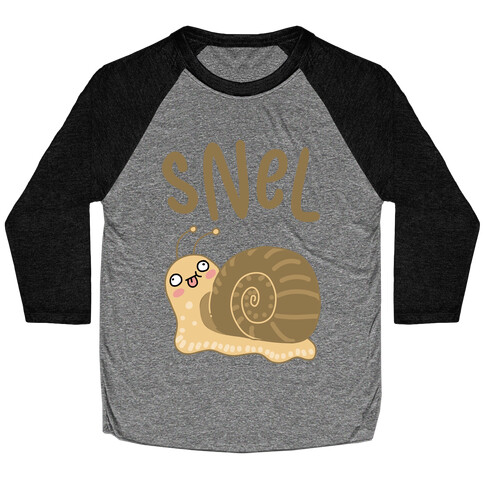 Snel Derpy Snail Baseball Tee