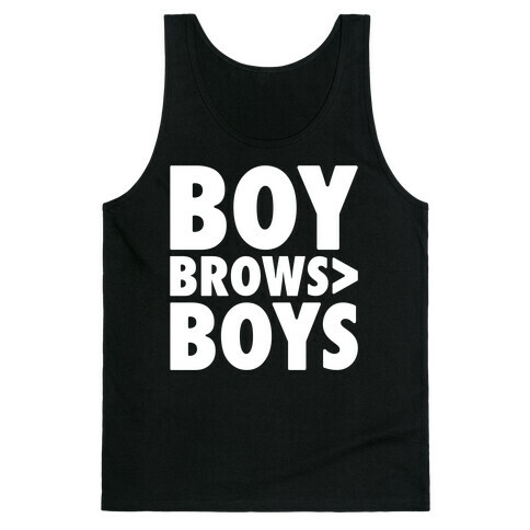 Boy Brows > Boys White Print Tank Top
