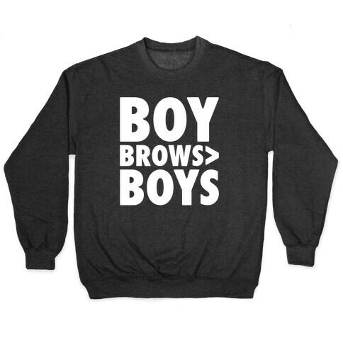 Boy Brows > Boys White Print Pullover