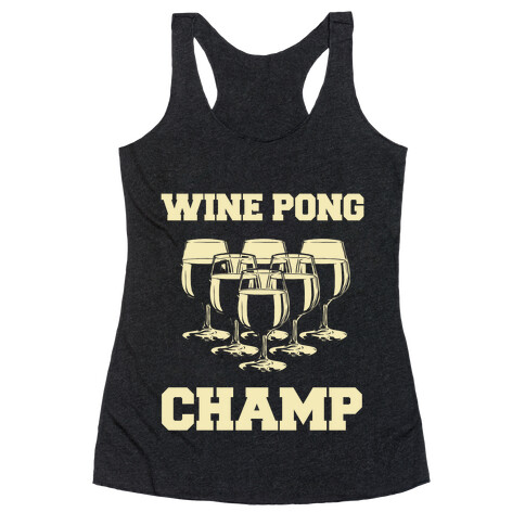 Wine Pong Champ Racerback Tank Top