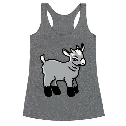 Cud You Not Goat Racerback Tank Top