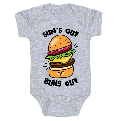 Sun's Out Buns Out (Burger Booty) Baby One-Piece