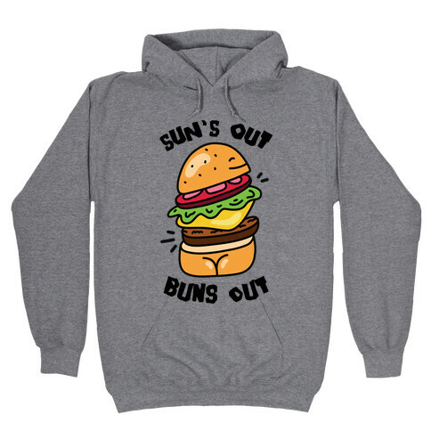 Sun's Out Buns Out (Burger Booty) Hooded Sweatshirt