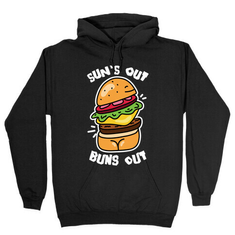 Sun's Out Buns Out (Burger Booty) Hooded Sweatshirt
