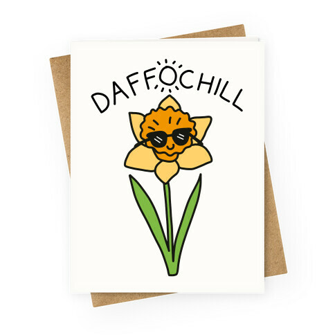 Daffochill Daffodil Greeting Card