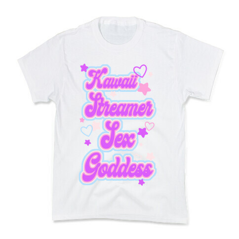 Kawaii Streamer Sex Goddess Kids T-Shirt