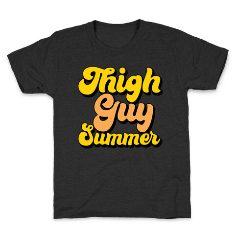 Thigh Guy Summer White Print Kids T-Shirt
