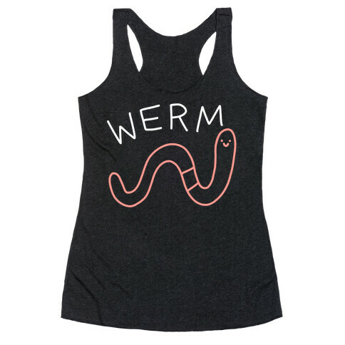 Werm Derpy Worm Racerback Tank Top