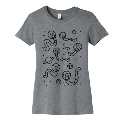 Worms In Space Womens T-Shirt