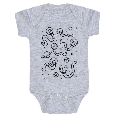 Worms In Space Baby One-Piece