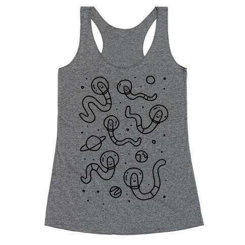 Worms In Space Racerback Tank Top