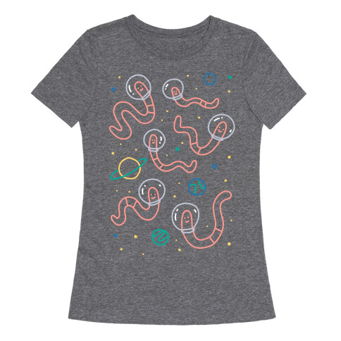 Worms In Space Womens T-Shirt