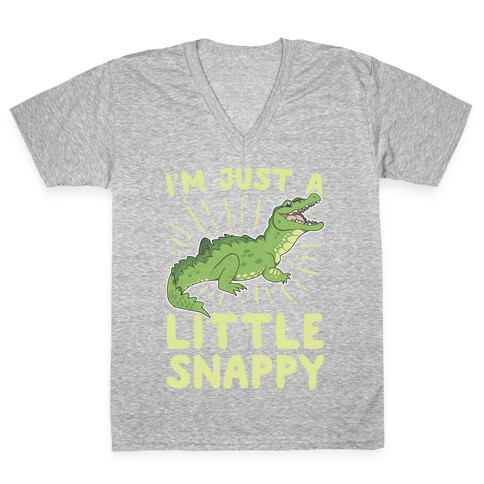 I'm Just A Little Snappy V-Neck Tee Shirt