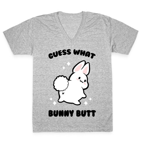 Guess What Bunny Butt V-Neck Tee Shirt