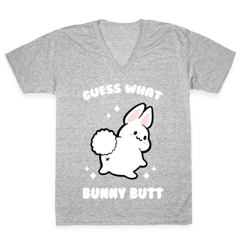 Guess What Bunny Butt V-Neck Tee Shirt