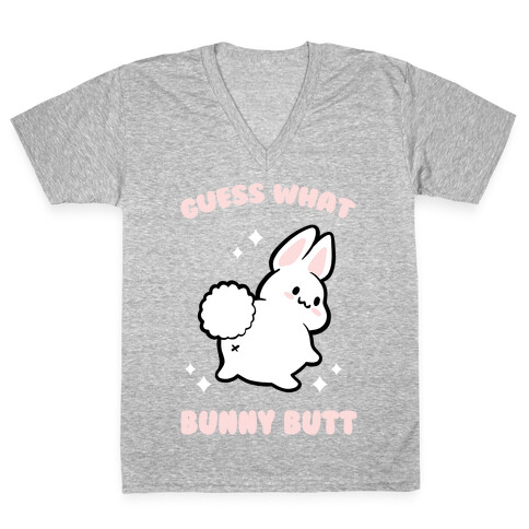 Guess What Bunny Butt V-Neck Tee Shirt