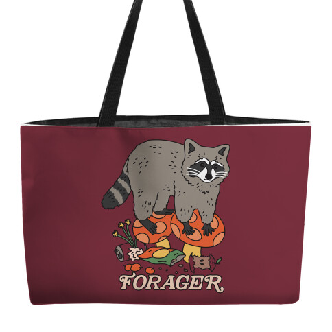 Forager Raccoon Weekender Tote